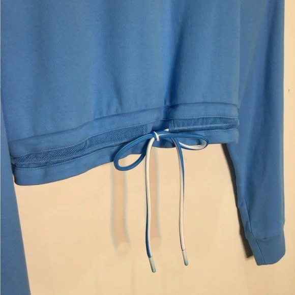 ZYIA Sky Blue Uppercut Cropped Pullover XXL Hoodie - Picture 7 of 13